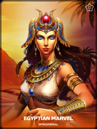 Egyptian Marvel slot by Spinomenal featuring an ancient Egyptian queen.