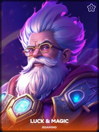slot by BGaming featuring a wise wizard with a white beard.