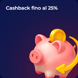 Pink piggy bank with gold coin and cashback offer